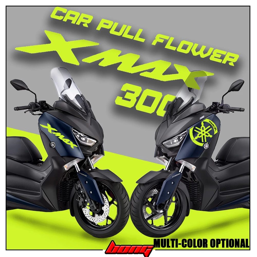 

XMAX 300 Motorcycle Accessories Sticker decal For YAMAHA XMAX300 X MAX 300 2020 2021 2022 X-MAX Front pull flower decoration
