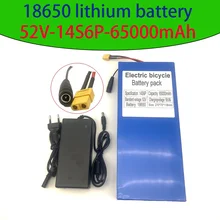 전기 자전거, 스쿠터, 오토바이용 고출력 리튬 배터리, 52 V, 20 Ah, 18650, 14S6P, 500-1200 W, 58.8 V