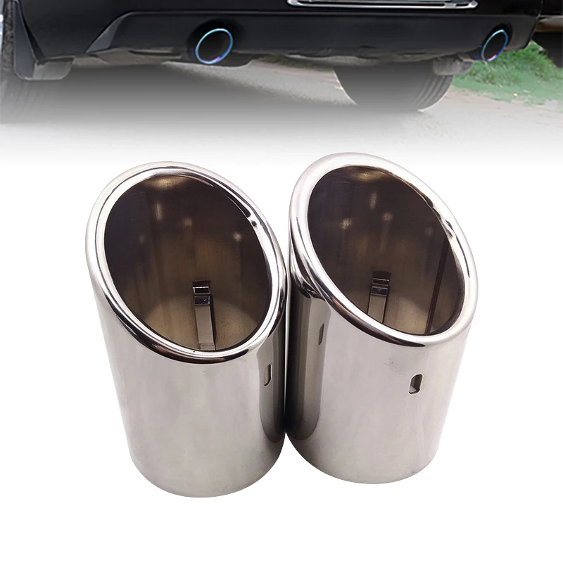 

Car exhaust pipe is suitable for Chevrolet Malibu bright silver stainless steel tail throat decorative tail pipe supplies