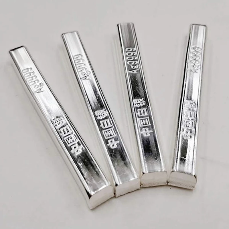 50g high purity Pure Silver Silver Bars Silver Ingot with Stamp Ag Sterling Silver Bullion