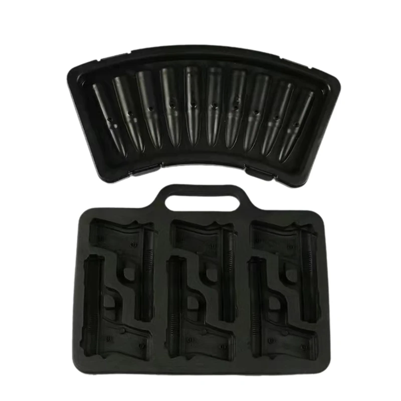 Формы для кубиков льда в форме пистолета/слизняка DIY лоток силиконовый кухонный