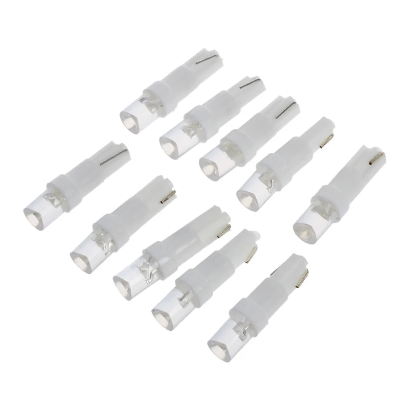 

10 X 1 LED Bulb Light For Car Interior T5 2721 12V White