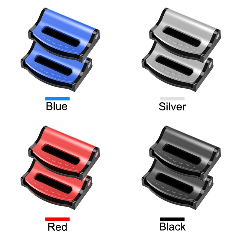

2pcs Car Seat Belts Clips Car Safety Adjustable Auto Stopper Buckle Plastic Clip 4 Colors Interior Accessories Car-Styling