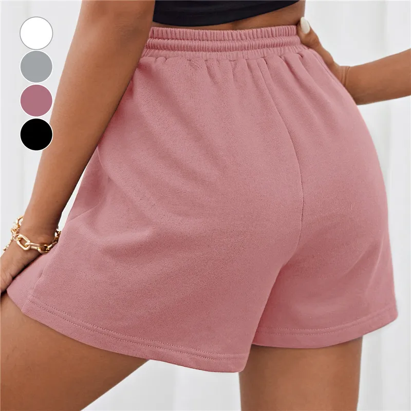 Women's Shorts Simple Casual High Waist Shorts Home Yoga Beach Pants Summer Outdoor Wide Leg Running Fitness Sport Pants 2023