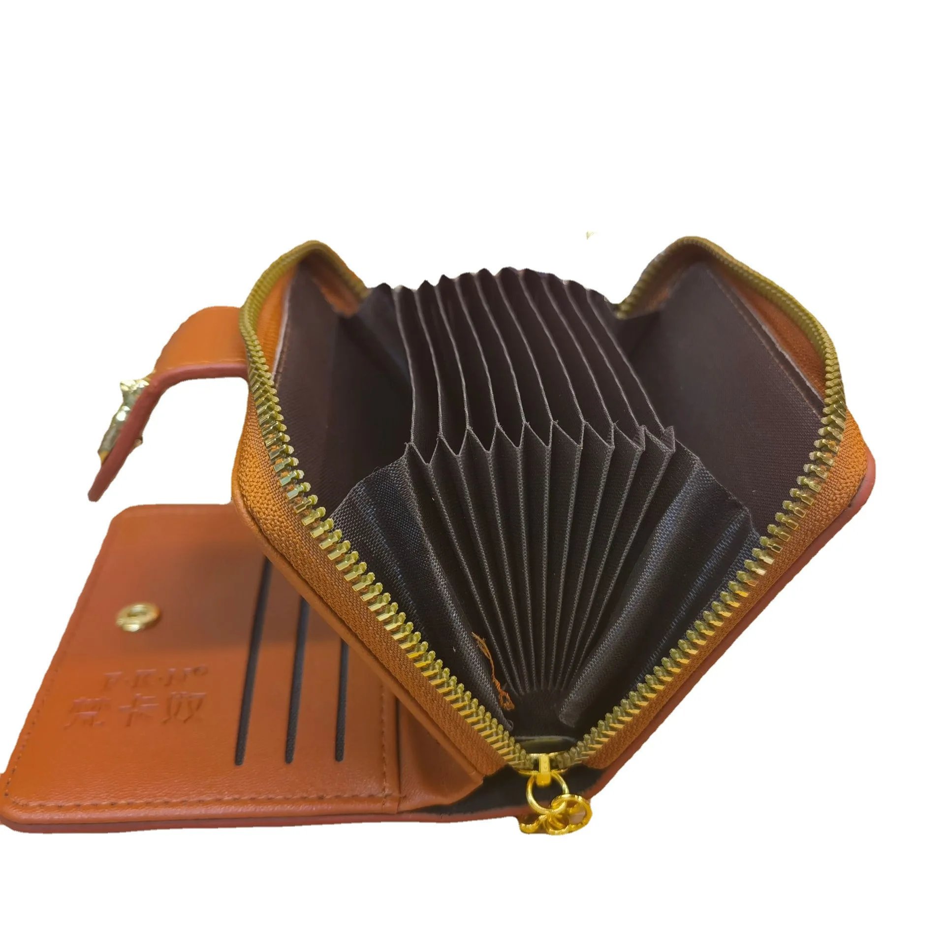 Little Bear Wallet Women's Short Change Bag Multi Card Anti demagnetization Fashion Printing Money Card Integrated Card Bag