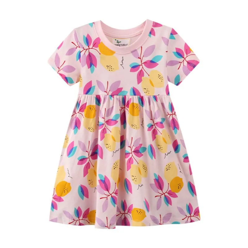 

Zeebread Summer Floral Embroidered Princess Girls Dresses Hot Selling Baby Short Sleeve Frocks Kids Clothing Dress