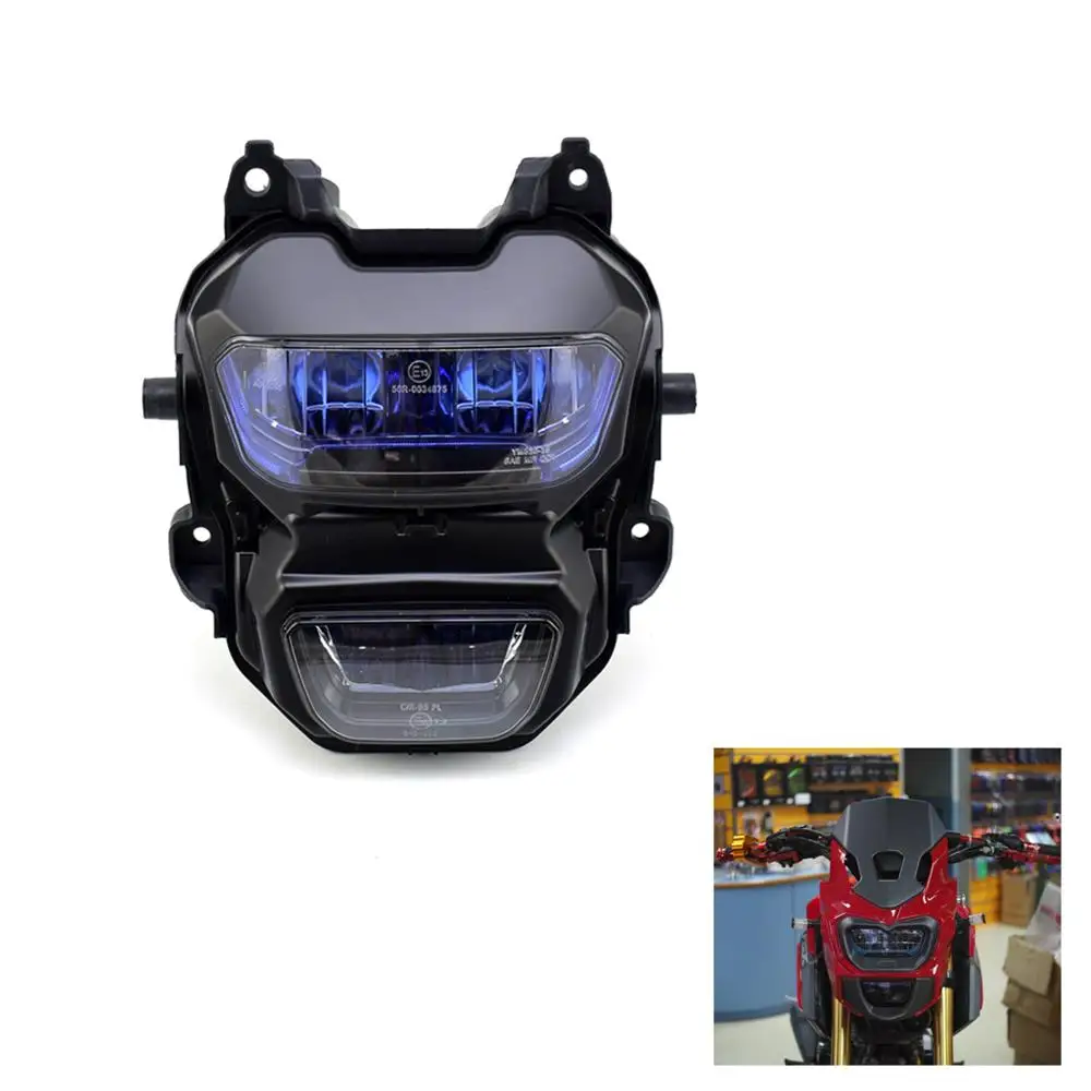 LED Front Light Guard Lamp for Hond-a Monkey MSX125 250 SF 2016-2018 Motorcycle Headlight 4 PIN