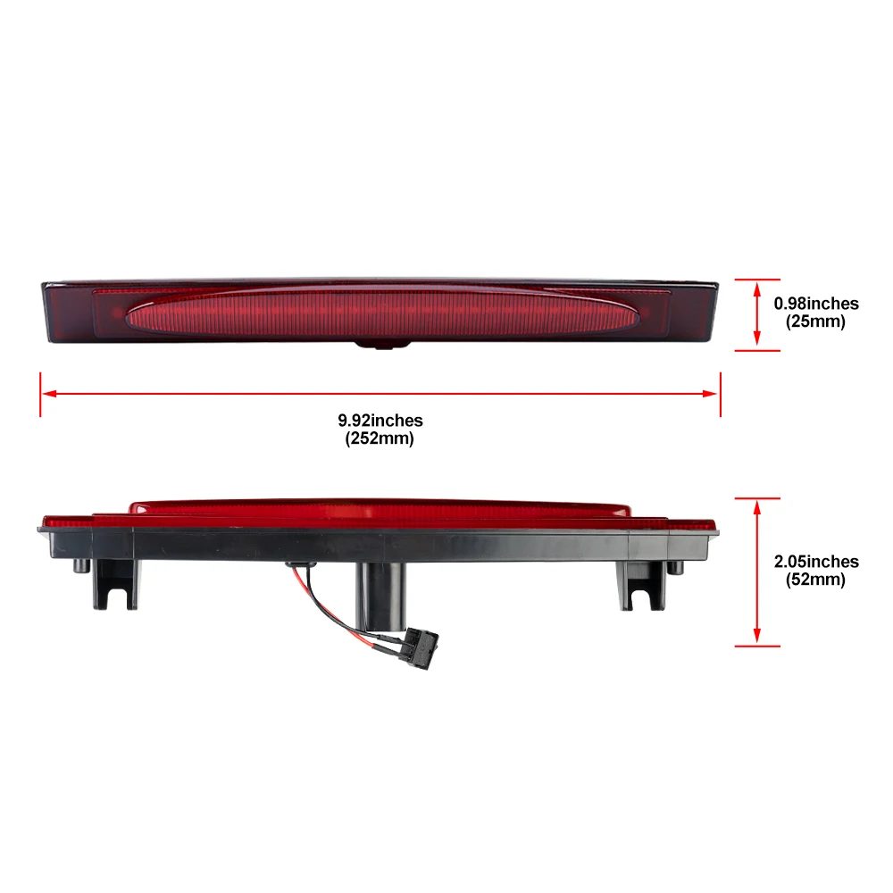 1x для Chevrolet Chevy Corvette C6 2005-2013 красная линза стробоскоп светодиодная крышка