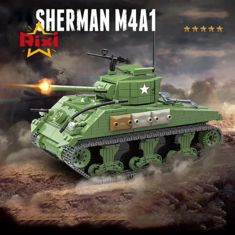 WW2 американские военные танки строительные блоки Sherman Pershing Tank армия кубики MOC