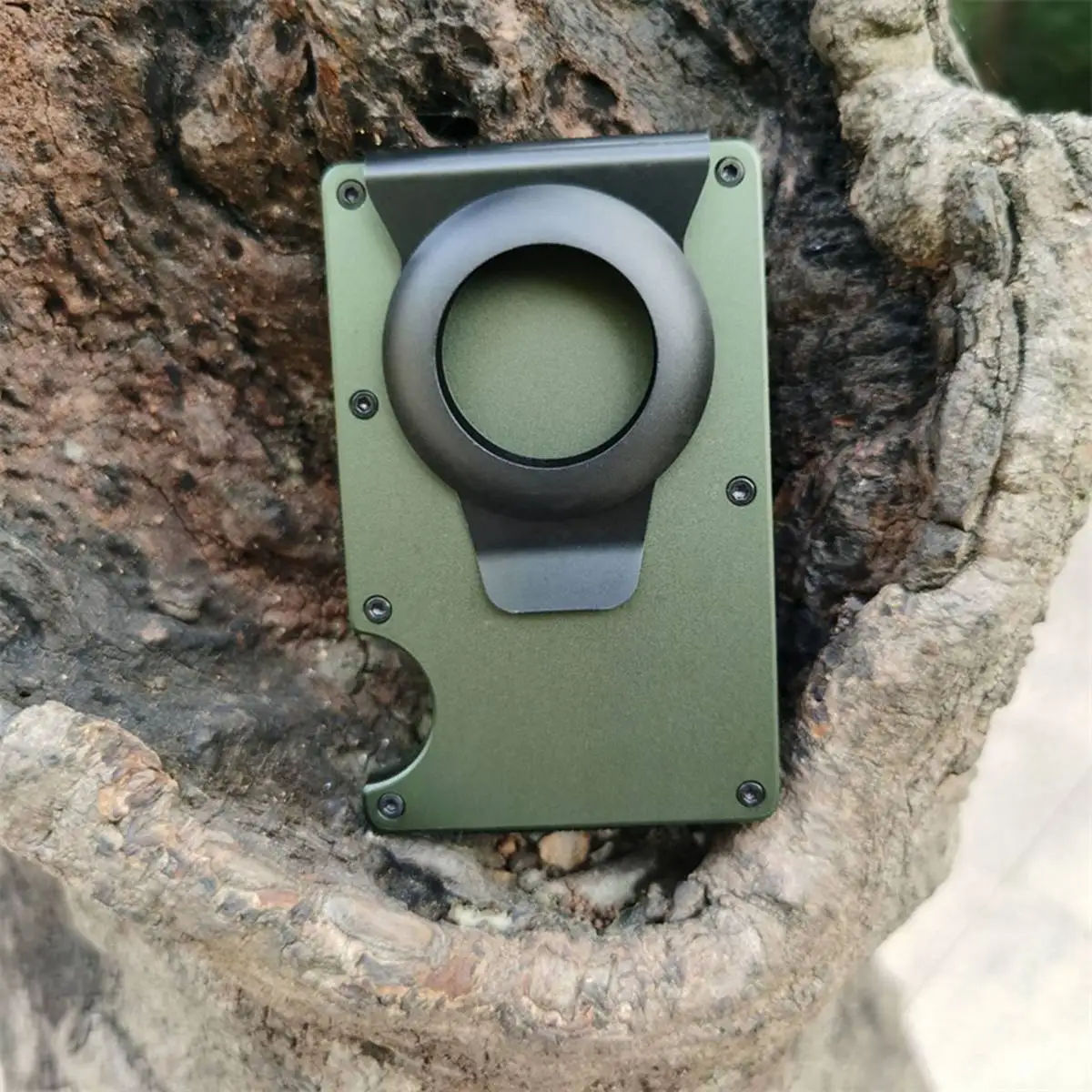 1 шт. бумажник для AirTag новый металлический мужской идентификатор кредитной