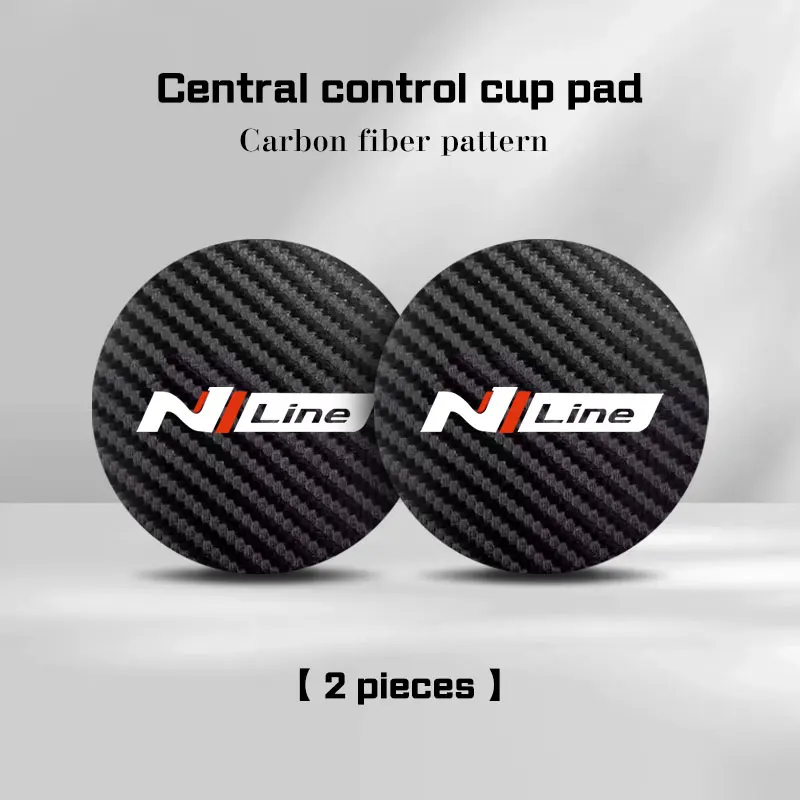 

Автомобильный коврик из углеродного волокна для N Line Hyundai Sonata Elantra i20 i30 Accent Tucson Kona Azera, нескользящая накладка, аксессуары