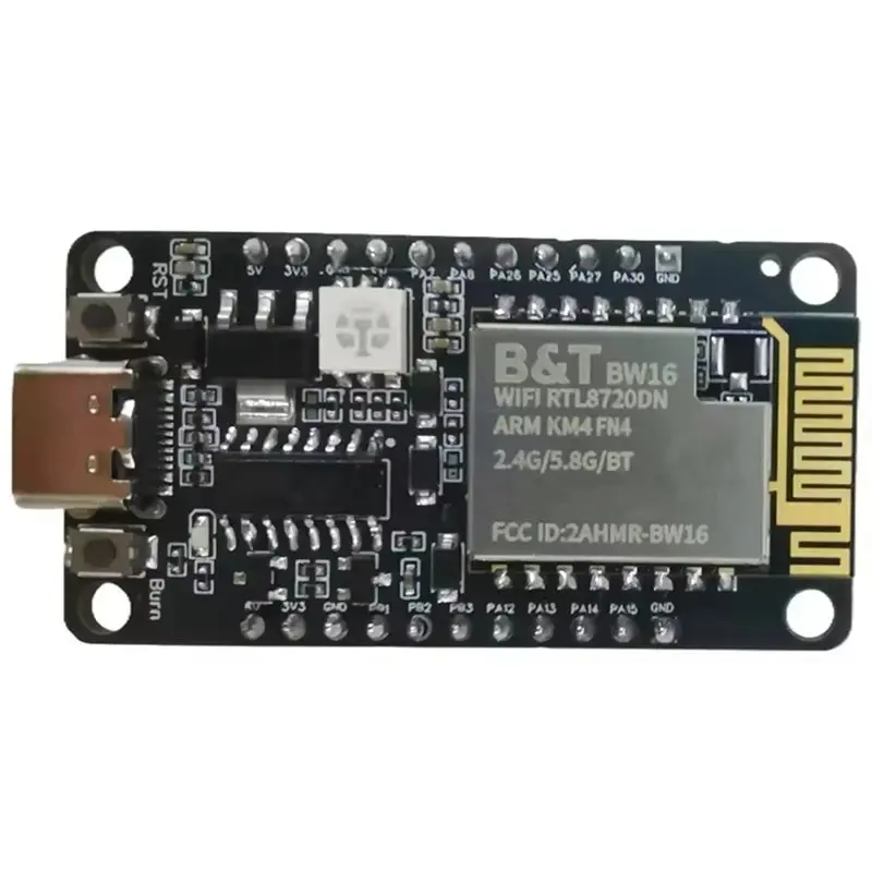 Комплект для разработки BW16 RTL8720DN: двухдиапазонный Wi-Fi 2.4G5G, интерфейс Type-C, модуль Bluetooth BLE с низким энергопотреблением, для пайки (art.: 3920da199091d) - 3920da199091d