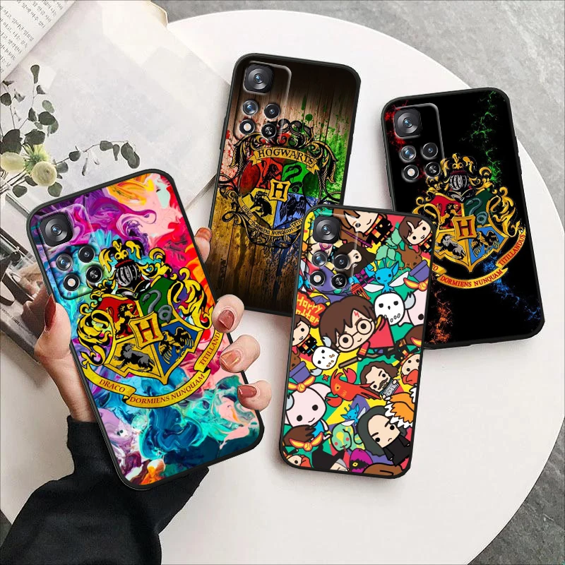 

Ring Harrys P-potter Wand Art For Xiaomi Redmi Note12 Pro Plus 11 11T 10 9 8 Pro Lite Pro Max 5G 4G Silicone Black Phone Case
