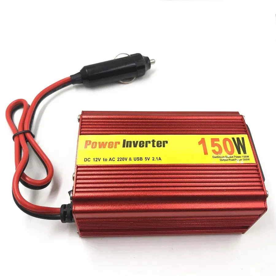 

150W with USB Home Car Power Inverter Converter DC 12 V 220 V Car Battery Charger Adapter Car Power Supply