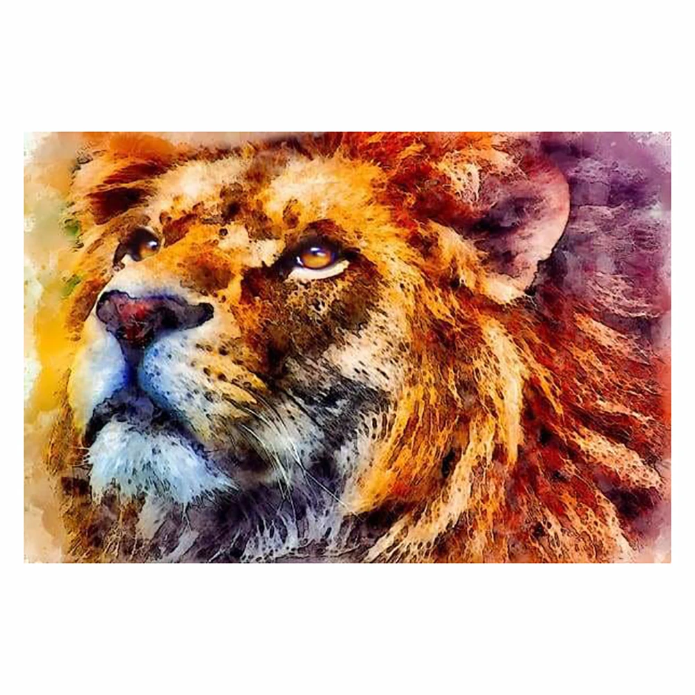 

Diamond Painting Lions Looking Up At The Sky Square/Round Rhinestone Hobby Crafts Mosaic Handmade Gifts Cross Stitch Home Decor