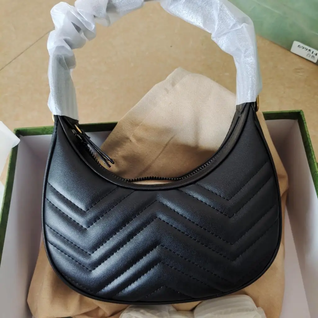 

Genuine Leather Underarm bag Luxury Designer Crossbody Bag with Chain Women Shoulder Bag Messenger Bag with Original box A0118