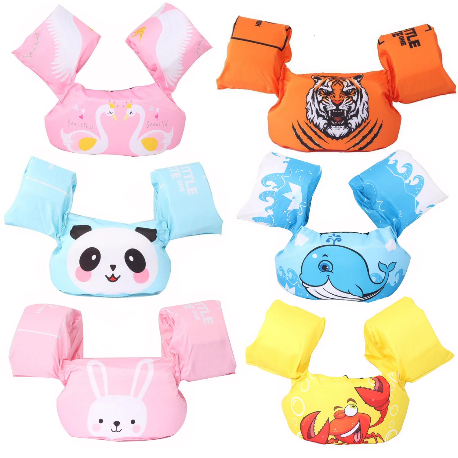 Спасательный жилет для детей Детский плавучий с рукавом-поплавком и кольцом