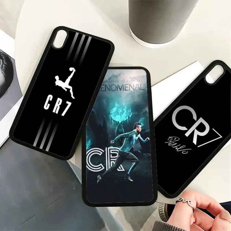 

CR7 Football Star-Ronaldo Phone Case For Iphone 11 12 13 Pro Max 7 8 Plus X Xr Xs Max Se 2020 Samsung S20 TPU+PC Cove Fundas