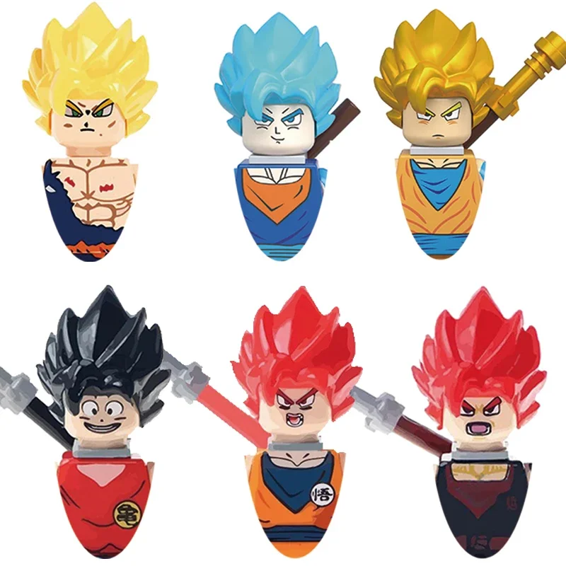 

WM6029 Anime Son Goku Dragon Ball Building Blocks Mini Anime cartoon Action toy Figure Assemble Bricks Toys For Kid Gift