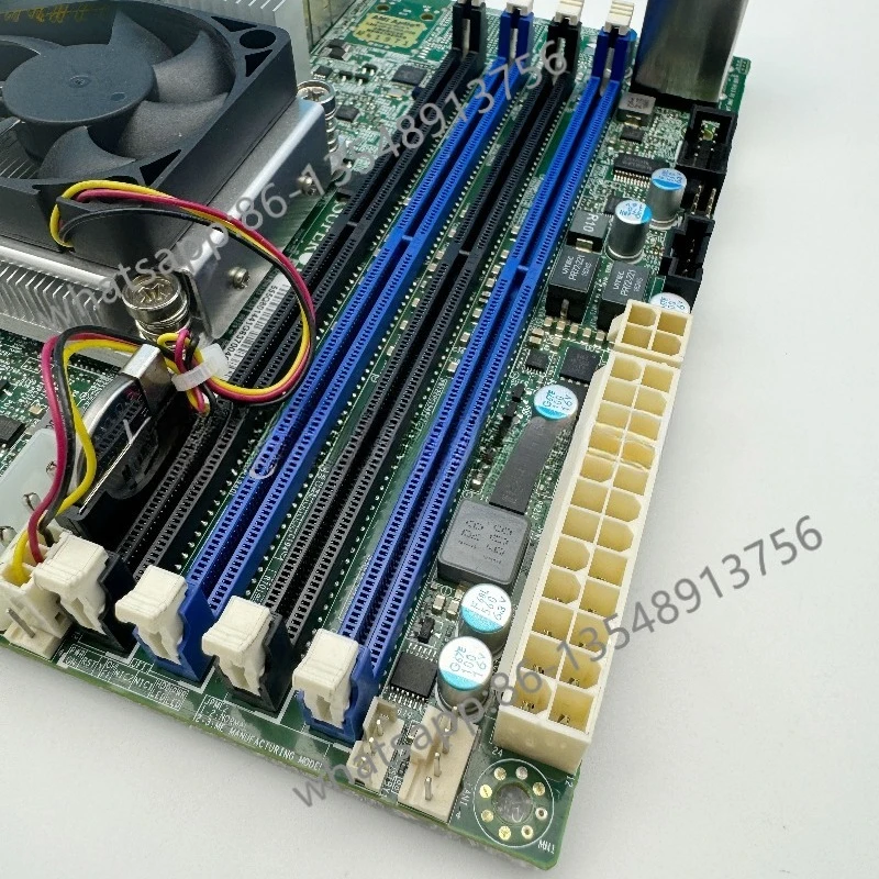 Фото Placa главный X10SDV-4C-TLN2F NAS Synology ITX Servidor D1521 Porta duplas de 10-гигабитный заводской прямой №1