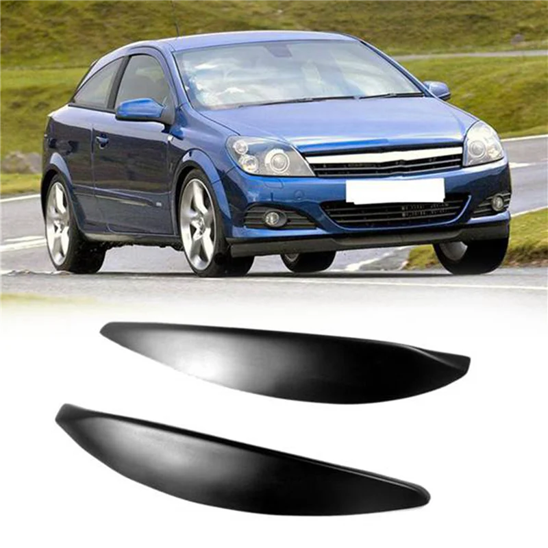 Передняя фара автомобиля лампа для бровей век литье Обложка Opel Vauxhall Astra H MK5 2004 - 2009
