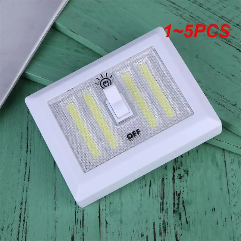 

1~5PCS Wall Switch Night Light Corridor LED Lamp Outdoor Camping Hiking Lights Battery Operated LED Emergency Lamp