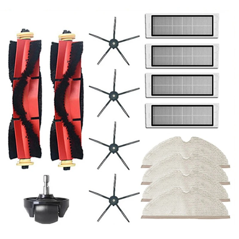 

Main Brush Side Brush HEPA Filter Mop Cloth Front Castor Replacement Part Accessories For Roborock S6 S60 S65 S5 MAX T6 Tanos