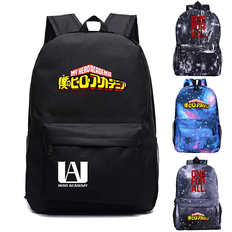 Холщовый женский рюкзак My Hero моя геройская академия, Студенческая сумка на плечо, школьные сумки с карманами, детские сумки для ноутбука Kawaii