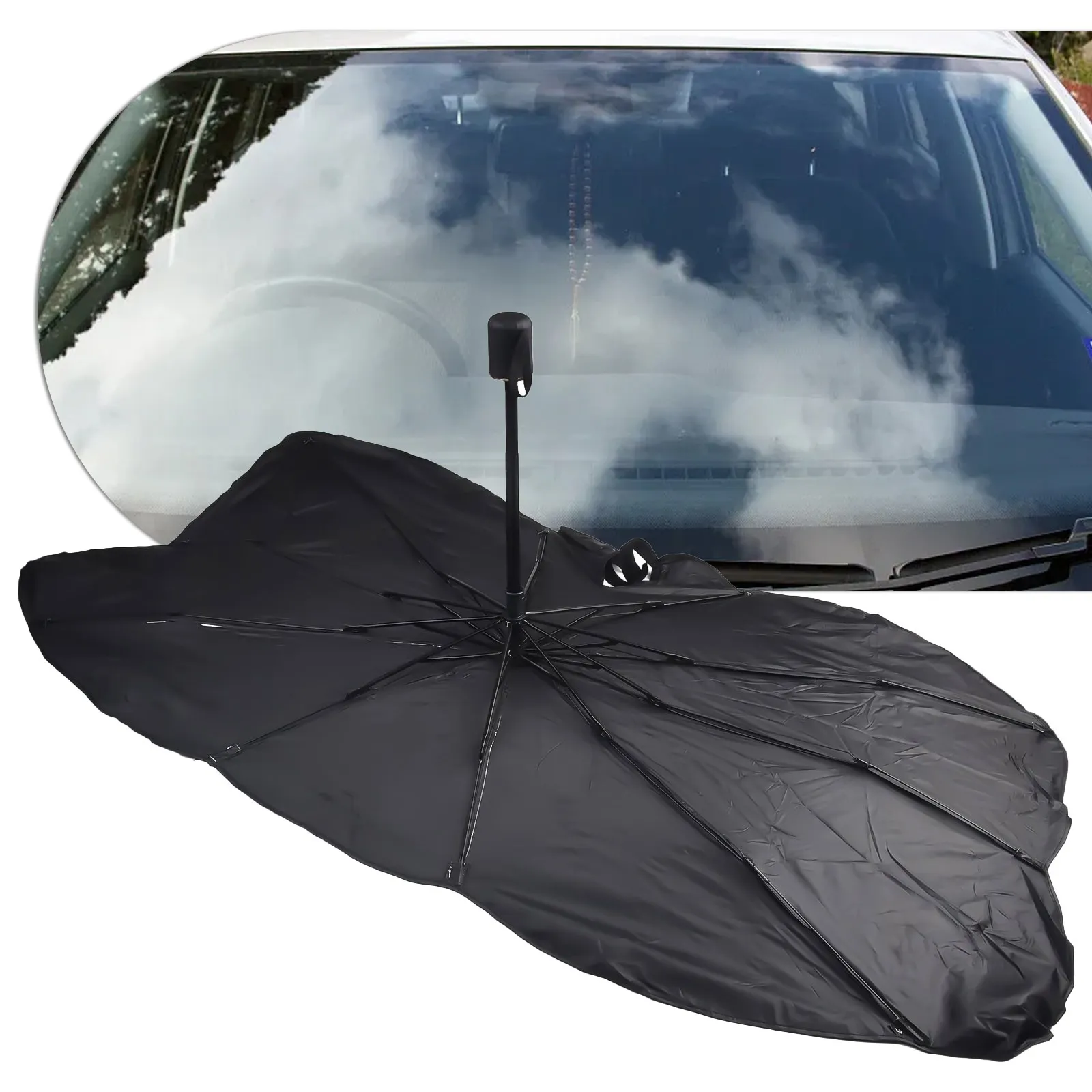 

Sunshade Car Visor Umbrella Foldable Heat & Sun Protection UV Heat Reflective Visor Umbrella 1 Pc 360° Rotation