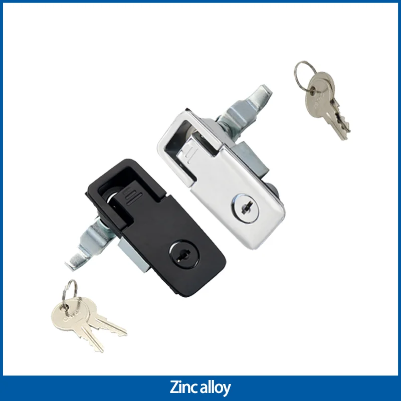 Черный плоский замок из цинкового сплава для домашнего использования дверной