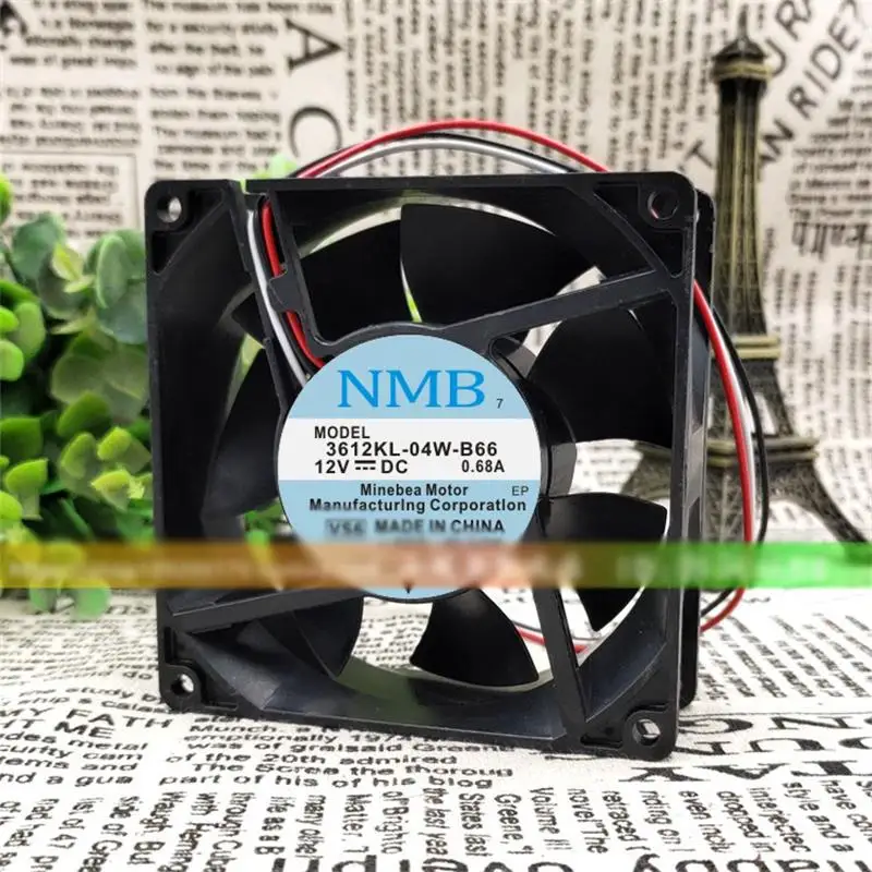 Новый вентилятор охлаждения для MNB 3612KL-04W-B66 12В 0.68A 9 см 9038 дюйма с высокой громкостью воздуха с термистором