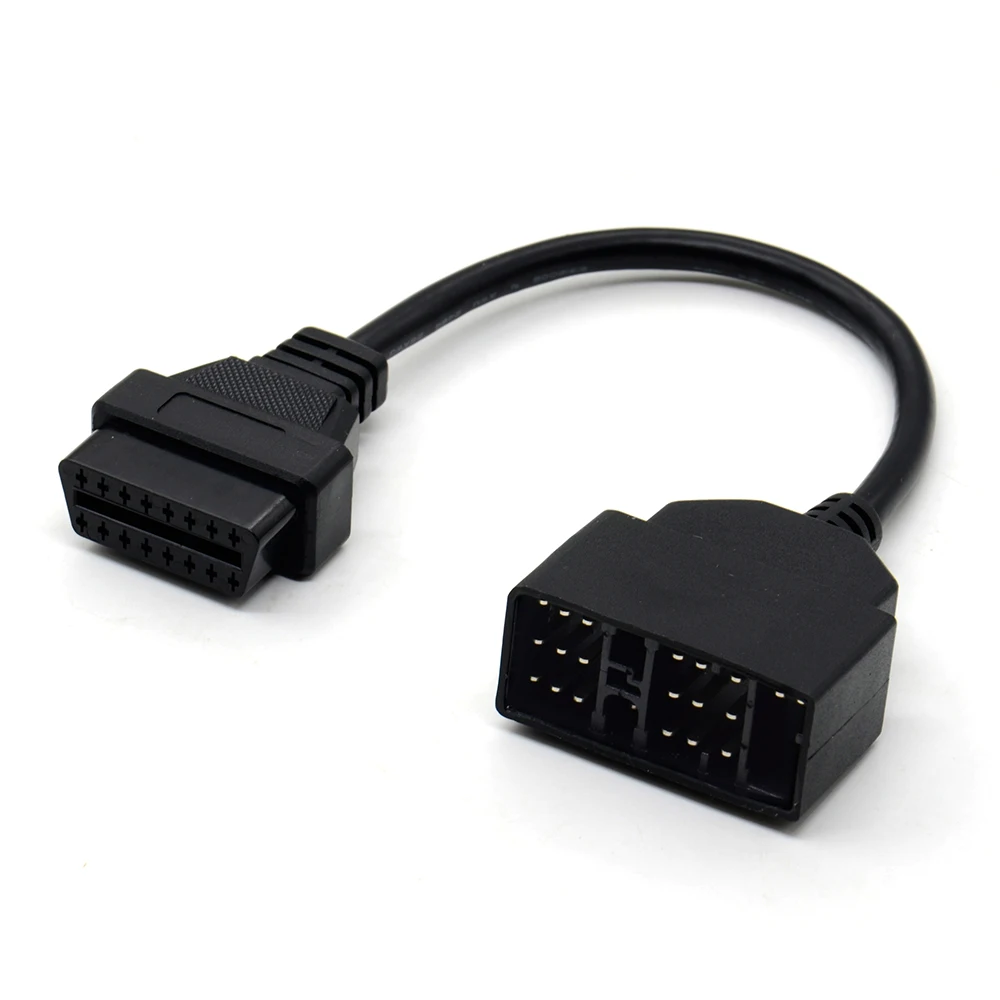 

22 Pin To 16 Pin OBD OBD2 Diagnostic Connector for Toyota 22PIN OBDII Cable Adapter Transfer For Toyota 22Pin to OBD2 Free Ship