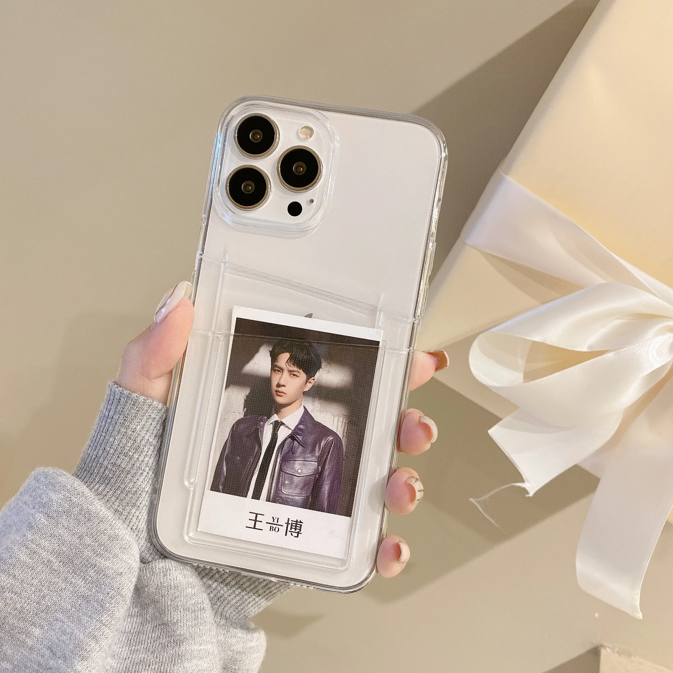 Чехол-бумажник с двумя отделениями для карт iPhone 13 Pro Max 11 12 iP Mini 7 8 Plus XS XR X SE 2020