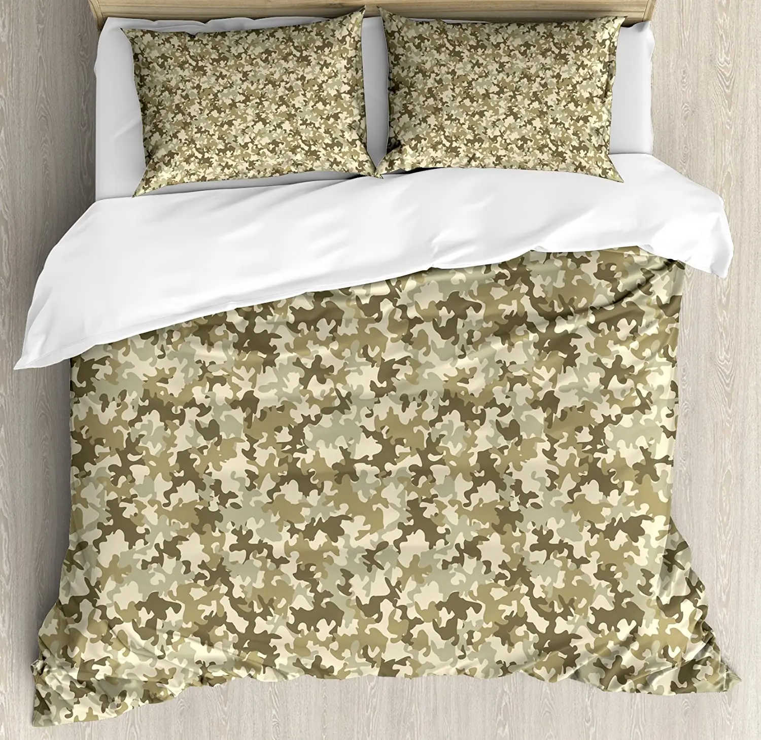 

Camouflage 3pcs Bedding Set Faded Color Soldier Uniform Pattern Duvet Cover Set Bed Set Quilt Cover Pillow Case Comforter Cover