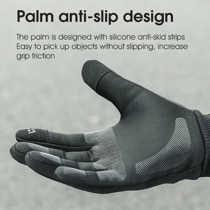 Мужские зимние велосипедные перчатки WEST BIKING с флисовой подкладкой и полным