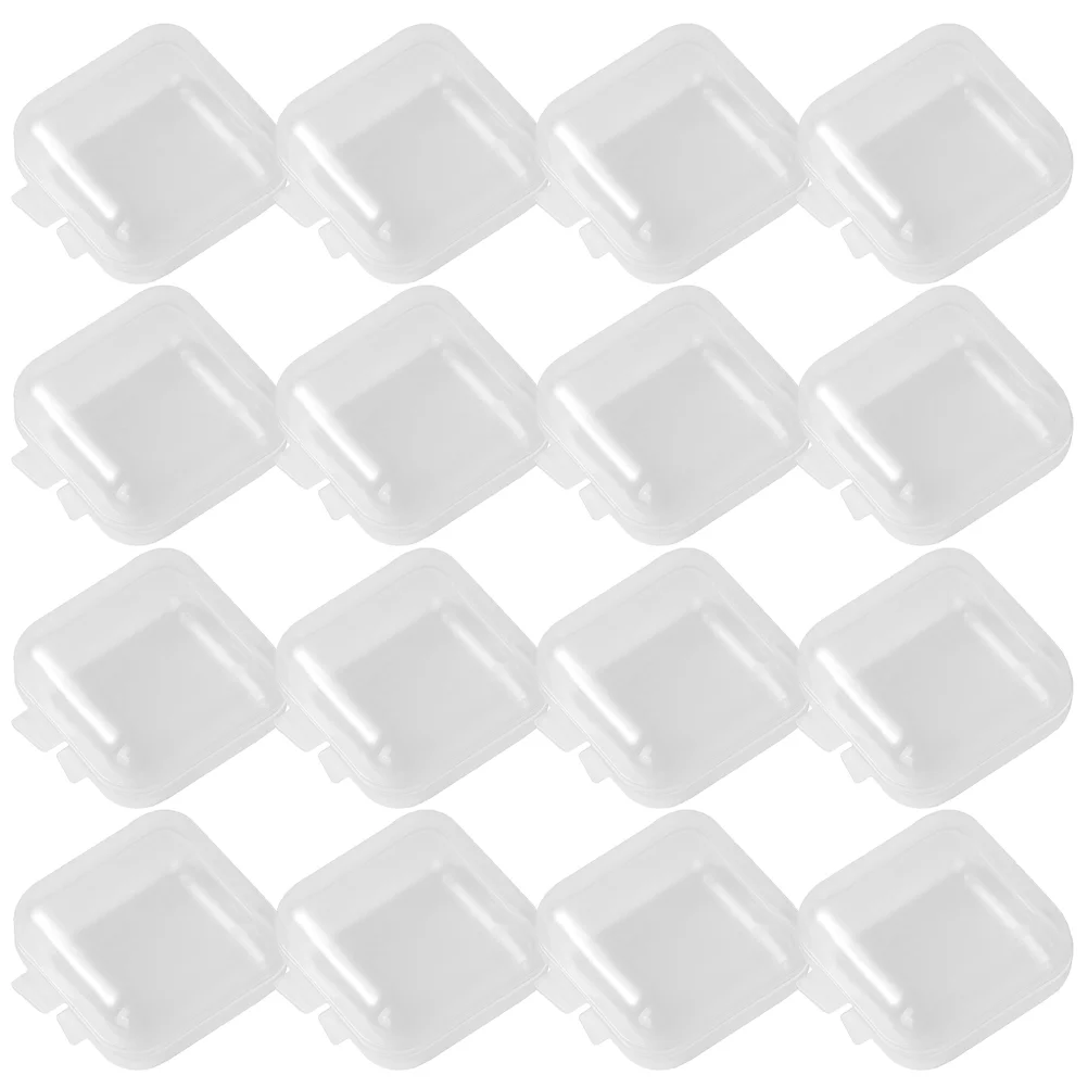 

Mini Medicine Bin Beads Storage Holder Clear Containers Rings Backs Case Multi-function Jewelry Cases Rhinestone