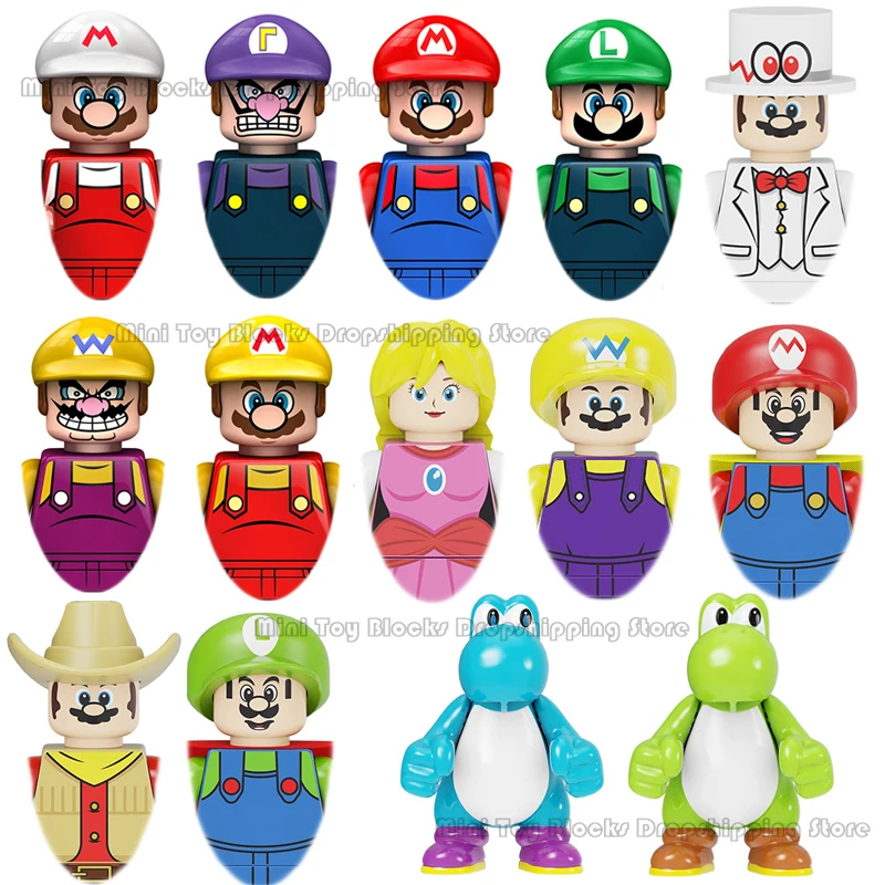 

Super Mario Bros Blocks Luigi mini Action toy Figures Building Blocks Toys Bricks Assemble Toys Gifts for children KDL805 CY8001