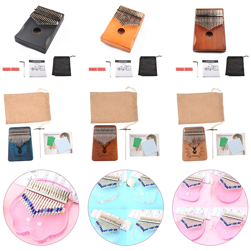 

Миниатюрное пианино Kalimba с 17 клавишами, высокое качество, корпус из красного дерева Mbira, музыкальные инструменты, пианино с африканскими пал...