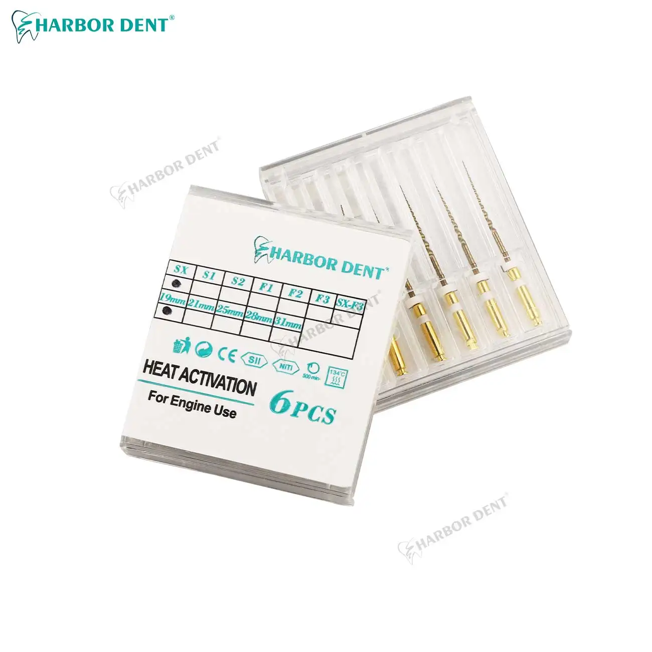 Стоматологические эндододонтические файлы золотой эндододонтический напильник