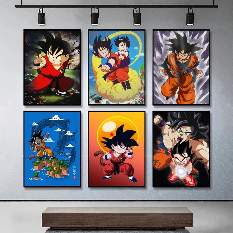 

Anime Poster Dragon Ball Childhood Son Goku Canvas Painting Mural Wall Art Prints and Prints Picture Bedroom Decoration