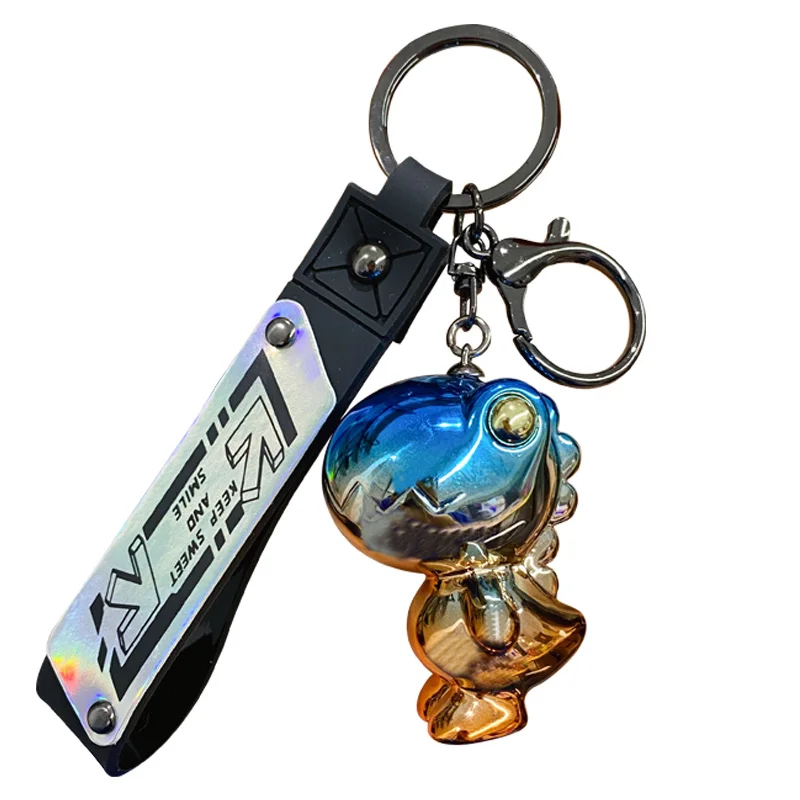 

2023 New Colorful Adventure Dinosaur Key Ring Decorative Pendant Key Chain PVC Key Chain Small Dinosaur Key Chain