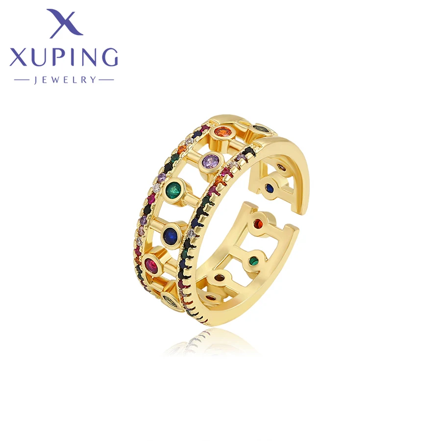 

Xuping Fashion Jewelry New Arrival Gold Plated Ring for Women Christmas Day Gifts R-386