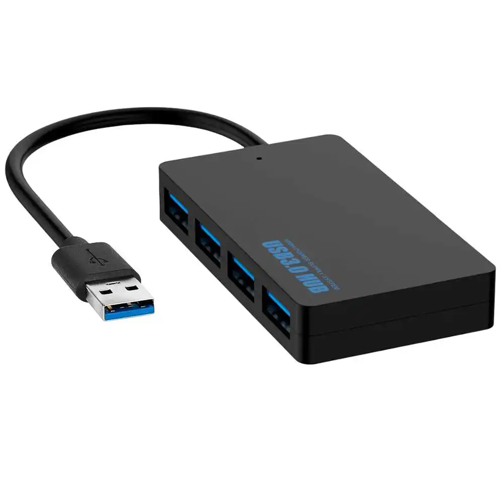 4 порта USB 3 0 концентратор данных черный светодиодный ным индикатором высокая