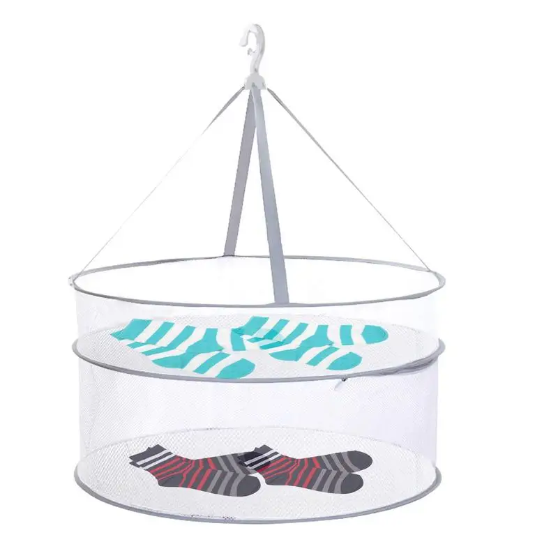 

Mesh Drying Rack 2 Layer Hanging Drying Rack collapsible Drying Rack Net Dryer For Bathroom Laundry Vegetable Herbs Fishes