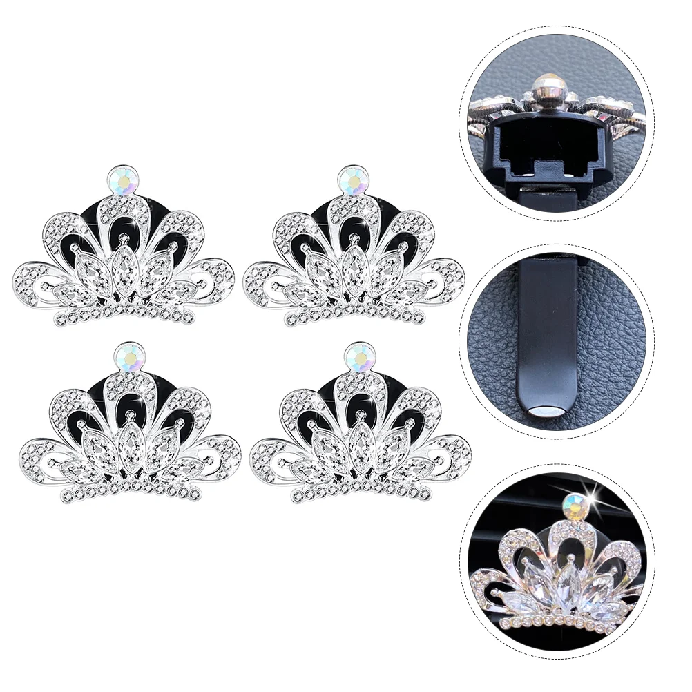

4pcs Car Air Vent Car Vent Clip Clip for Car Car Bling Decor Car Aroma Diffuser Car Bling Accessories