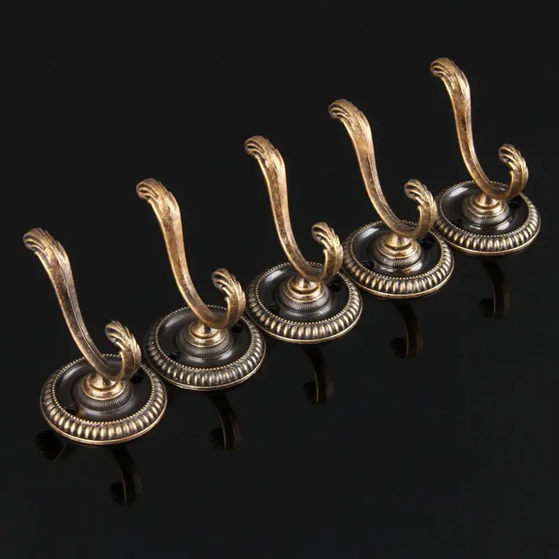 5 шт. антикварные дверные вешалки винтажные настенные для ванной комнаты шляпы