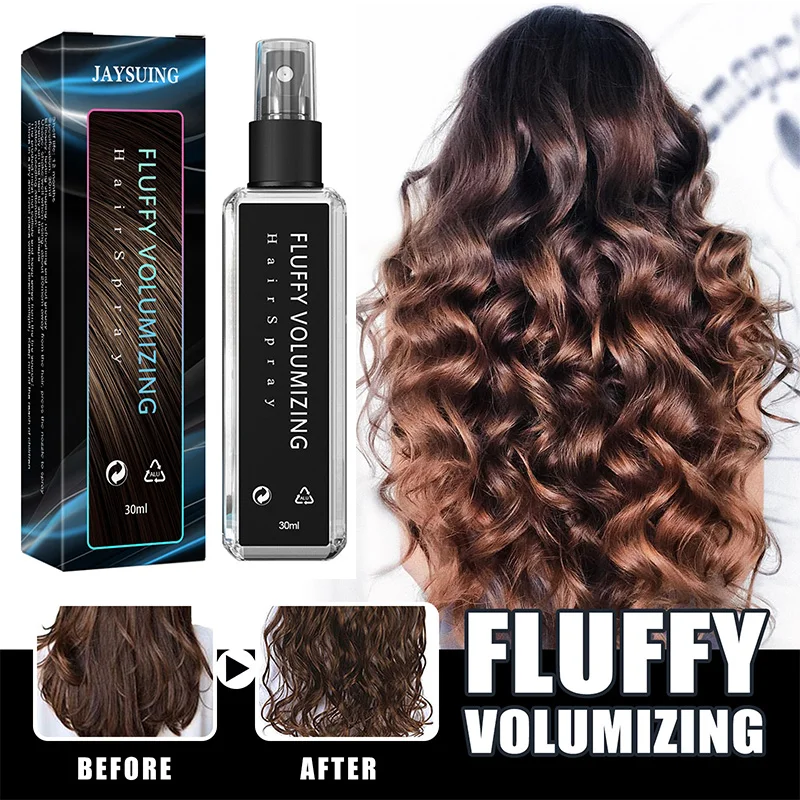 Fluffy Hair Styling Spray Hair Thickening Curly Salon Natural Hair Defining Products Moisturizing Lasting Fixing Hairspray 30ml