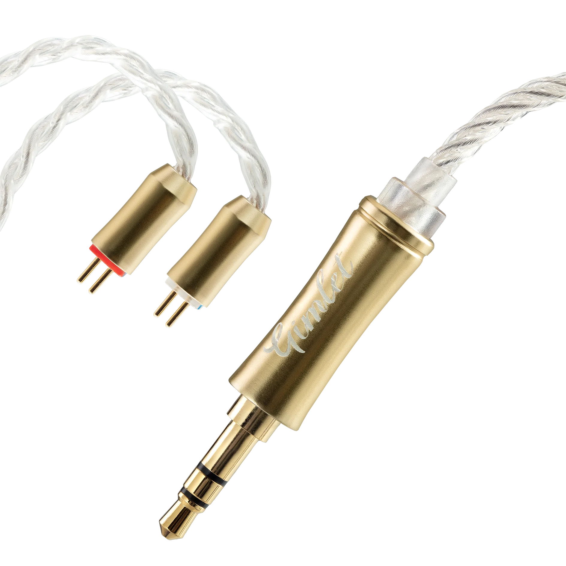 QoA Gimlet 10 мм LCP Динамический драйвер с диафрагмой 4-ядерный OFC посеребренный кабель 0