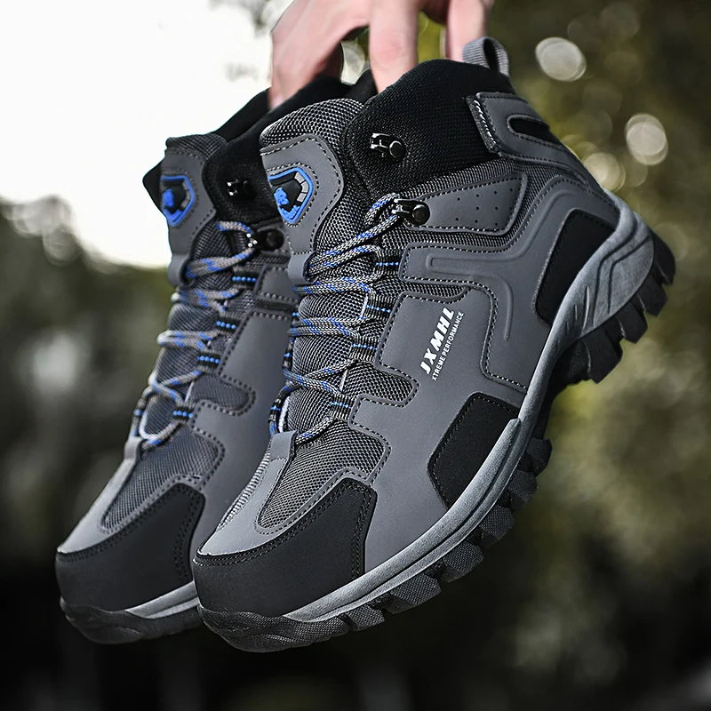 

Outdoor high-top hiking shoes men's outdoor sports casual shoes breathable wear-resistant hiking non-slip travel shoes in spring