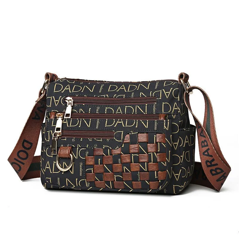 European American leisure canvas large-capacity messenger bag one-shoulder bag Oxford cloth backpack cashier bag middle-aged